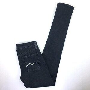 7 For All Mankind Women's Black Roxanne Jeans